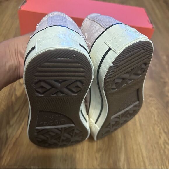 CONVERSE Chuck 70 OX pink stars platform shoes sneakers women’s 8 new in box - Picture 5 of 7